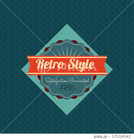 Retro design over blue background vector illustration Retro design over blue background vector illustration 17519542