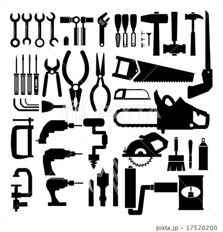 Tools design over white background vector illustration 17520200