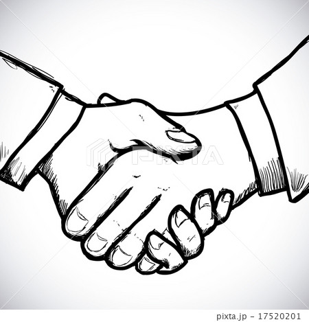 Handshake design over white background vector illustration Handshake design over white background vector illustration 17520201