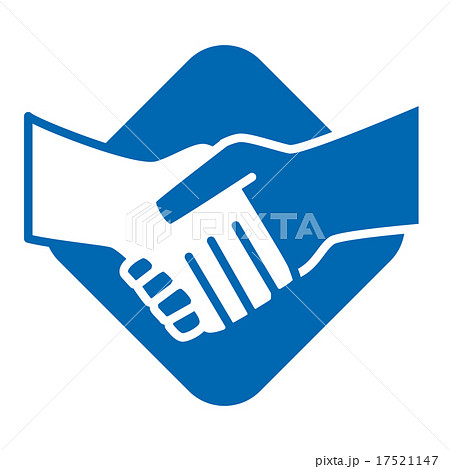 Handshake design over white background vector illustration 17521147