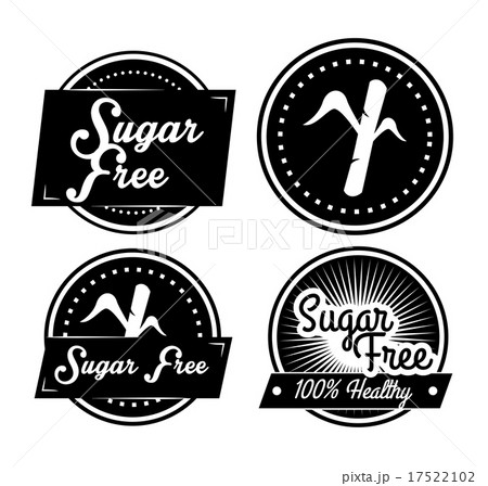 Sugar free over white background vector illustration Sugar free over white background vector illustration 17522102