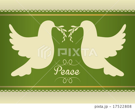 peace design over green background vector illustration 17522808