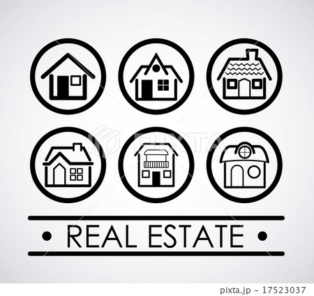 Real estate design over gray background vector illustration Real estate design over gray background vector illustration 17523037