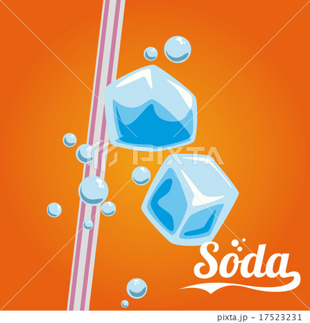 Drinks design over orange background vector illustration 17523231