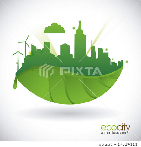 eco city design vector illustration eps10 graphic 17524111