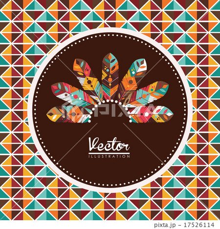 Feather design, vector illustration. 17526114