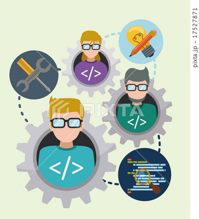 Web developer design. 17527871