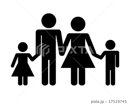 family silhouette 17529745