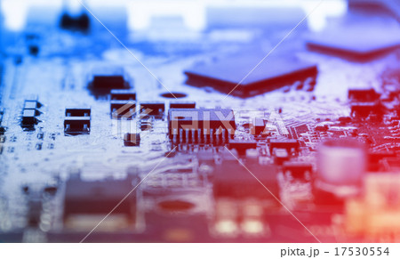 close-up of electronic circuit board close-up of electronic circuit board 17530554
