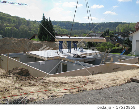 Construction of a cellar with three craftsmen Construction of a cellar with three craftsmen 17530959