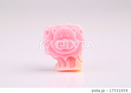 Pink cartoon soap isolated on white background Pink cartoon soap isolated on white background 17531059