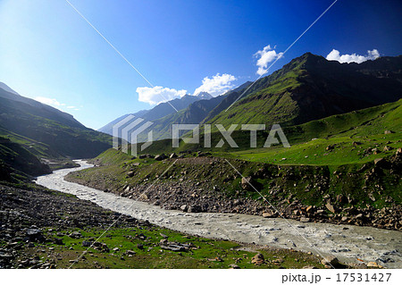 Small river near mountain at Northern India 17531427