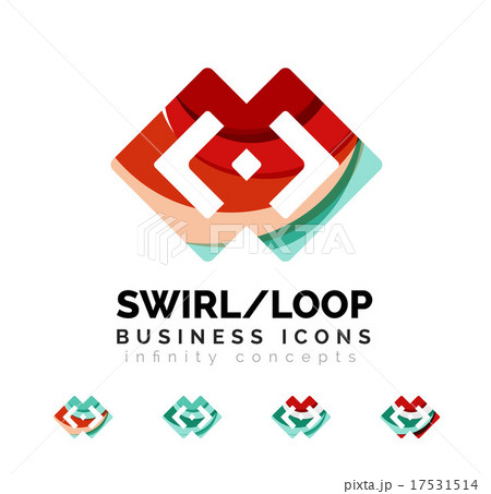 Set of infinity concepts, loop logo designs 17531514