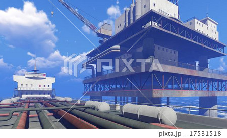 Oil rig at sea 17531518