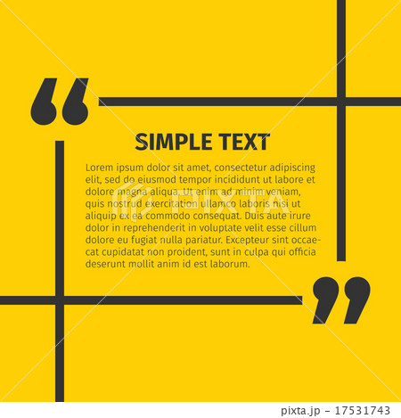 Square quote text bubble 17531743