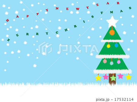 Christmas tree with celebration and snow 17532114