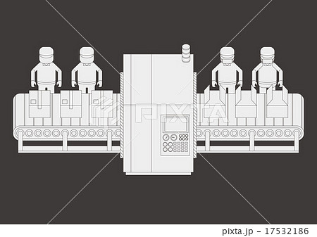 ベルトコンベヤーと産業機械 17532186