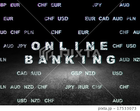 Currency concept: Online Banking in grunge dark Currency concept: Online Banking in grunge dark 17533073