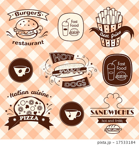 Fast food signs set Fast food signs set 17533184