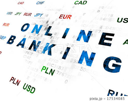 Finance concept: Online Banking on Digital Finance concept: Online Banking on Digital 17534085