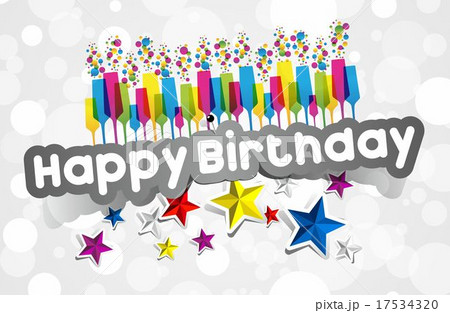 Happy Birthday Greeting Card vector Illustration Happy Birthday Greeting Card vector Illustration 17534320