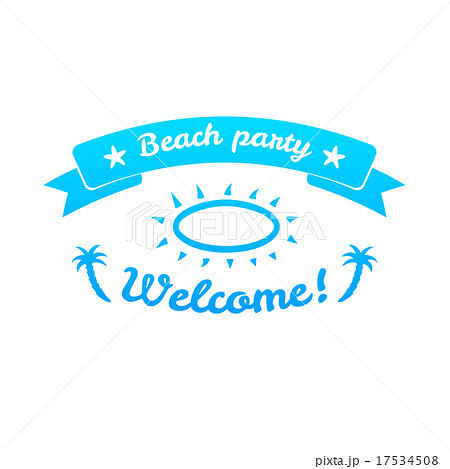 Summer sign, retro typography, sea and beach logo Summer sign, retro typography, sea and beach logo 17534508