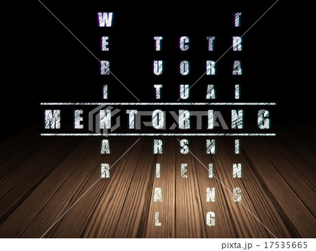 Education concept: word Mentoring in solving Education concept: word Mentoring in solving 17535665