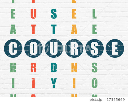Education concept: word Course in solving Education concept: word Course in solving 17535669