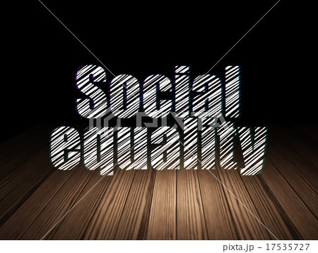 Political concept: Social Equality in grunge dark 17535727