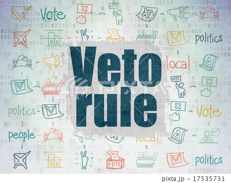 Politics concept: Veto Rule on Digital Paper Politics concept: Veto Rule on Digital Paper 17535731