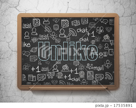 Social media concept: Unlike on School Board 17535891