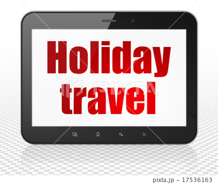 Travel concept: Tablet Pc Computer with Holiday 17536163