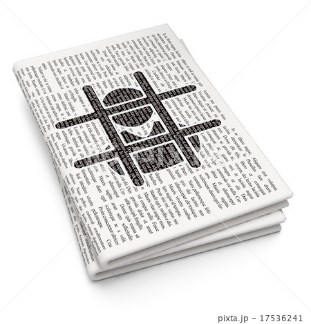Law concept: Criminal on Newspaper background 17536241