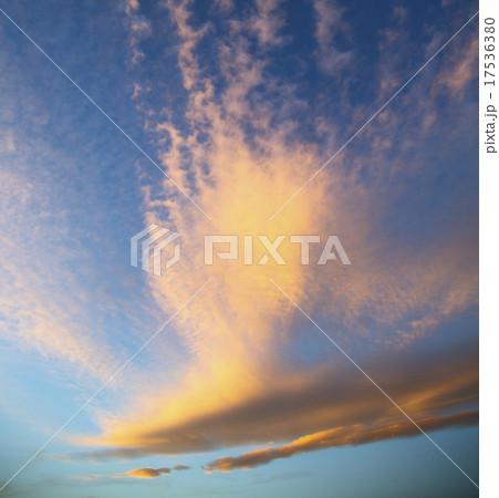 sunrise in the colored sky white soft clouds   17536380