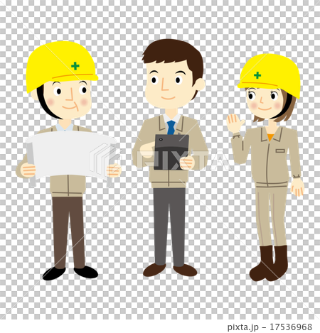 作業員 打ち合わせのイラスト素材