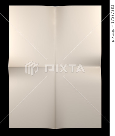 Yellow sheet of paper folded 17537383