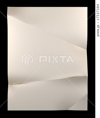 Yellow sheet of paper folded 17537384