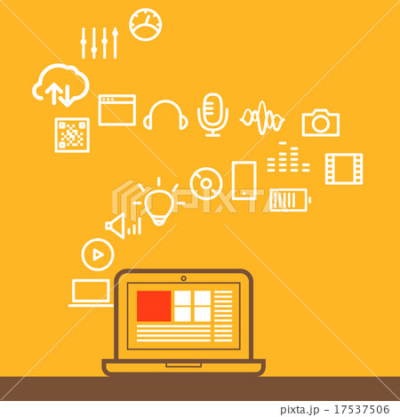 Modern computer media illustration Modern computer media illustration 17537506