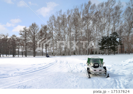Snowmobile in winter season. 17537624