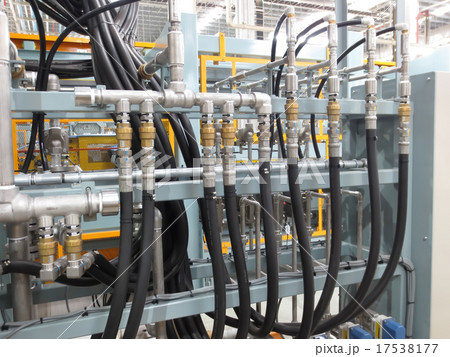 Hydraulic lines in the industry. 17538177