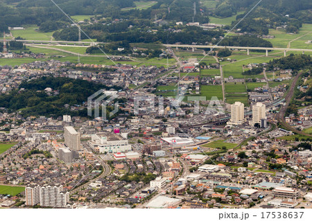 外房線の大網駅付近を空撮 17538637