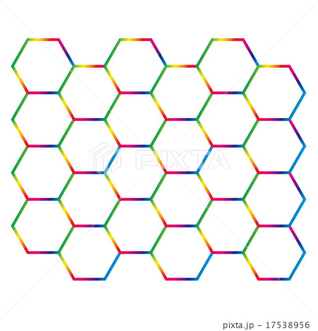 ハニカム構造のイラスト素材