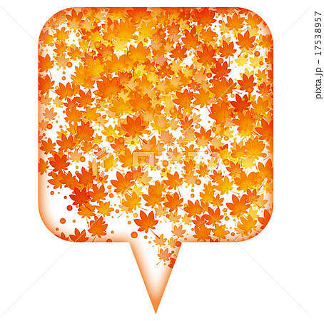 紅葉のふきだし 17538957
