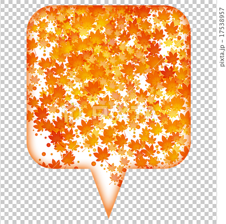 紅葉のふきだし 17538957