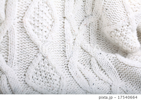 texture of white wool knit sweater homemade 17540664
