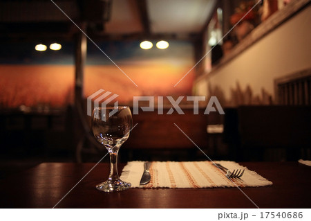 tableware, glass beakers in the restaurant tableware, glass beakers in the restaurant 17540686