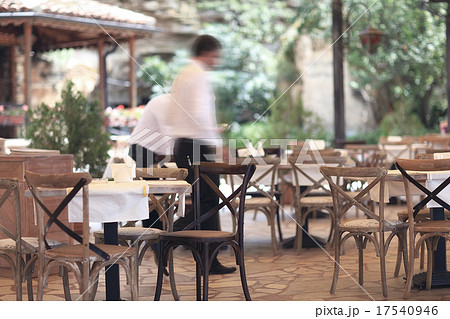 summer restaurant blurred background summer restaurant blurred background 17540946