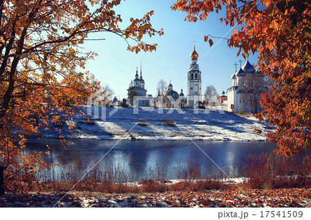 view of the Vologda Kremlin, monastery, church Fall 17541509