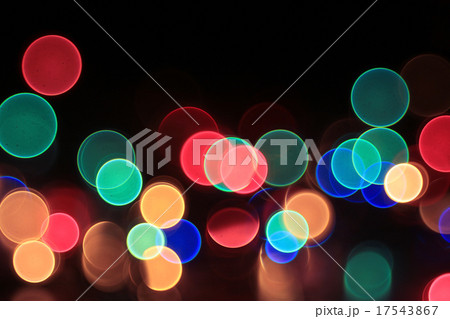 colorful bokeh Christmas garland Christmas lights 17543867