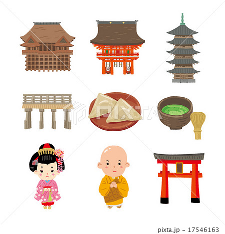 Kyoto Illustration Stock Illustration